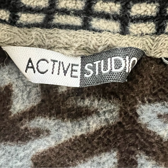 Retro Southwest Snowflake Fleece Half Zip Pullover Western Boho Size Large - Picture 5 of 5